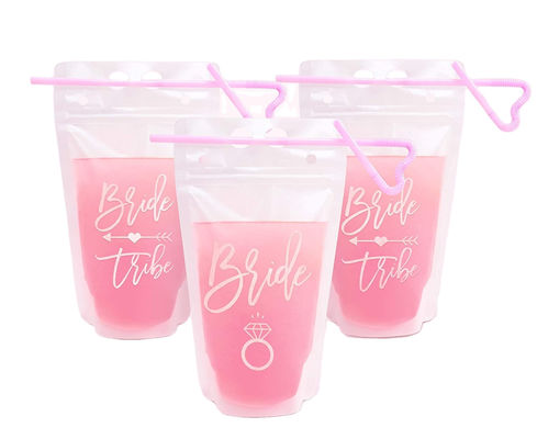 De drank Vloeibare Verpakkende Zak van partijsporten Use16OZ met Straw Handle