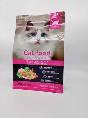 Matte Finishing Animal Feed Packaging doet 2.5-8 Mil Thick Cat Food Packaging in zakken