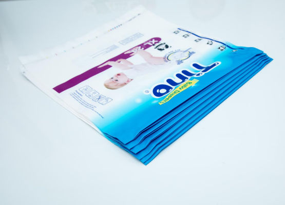 LDPE de Douane van het Luiermaandverband drukte Plastic Zakken die ISO met Flardhandvat verpakken