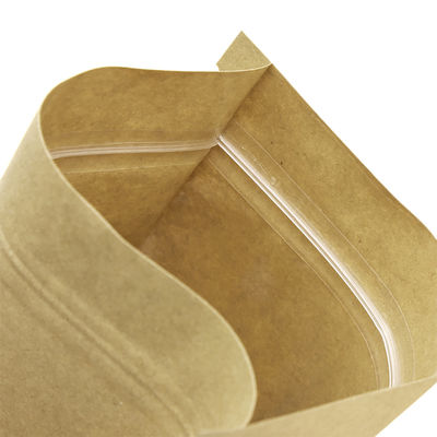 Resealable PE het Document van Kraftpapier Standup Douane van Zakzakken met Venster wordt gedrukt dat