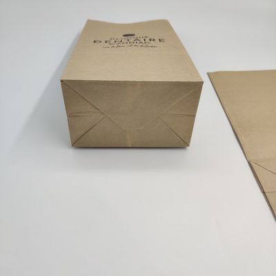 Bruine Kraftpapier-Document Verpakkings van broodzak het Scherm Gedrukte 60-200GSM dik
