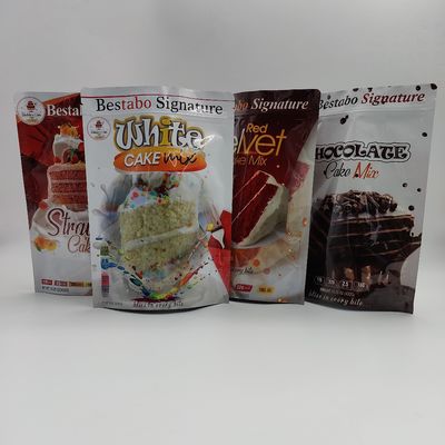 OEM van het de Ritssluitingsaluminium van het Cakepoeder van de de Zak Zijhoekplaat Resealable Bevindende de Zakfolie