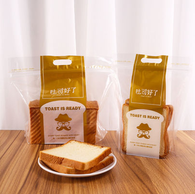 De Bakkerij Plastic Plastic Zakken van het handvatgat voor Verpakkings van brood200g 300G Grootte
