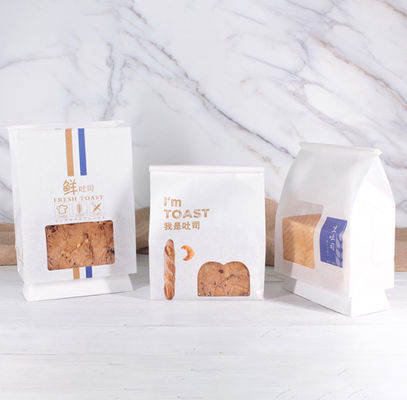 OEM de Witte Zakken van de Gravuredouane Gedrukte Bakkerij met Transparant Venster