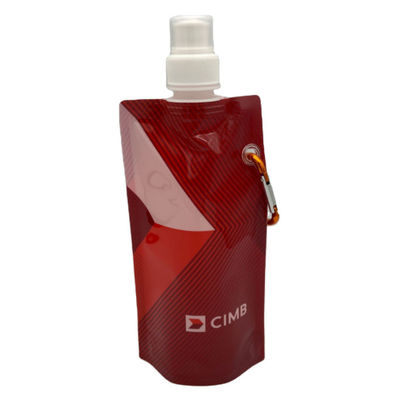 De openluchtsporten Opvouwbare Plastic Vloeibare Gedrukte Douane van de Verpakkingszak 300ML