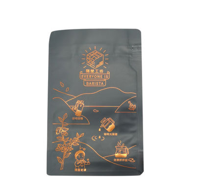 De hoogste Zak die van de Ritssluitings250g VMPET Koffie Zakken Hete Gestoomde Waterdicht verpakken