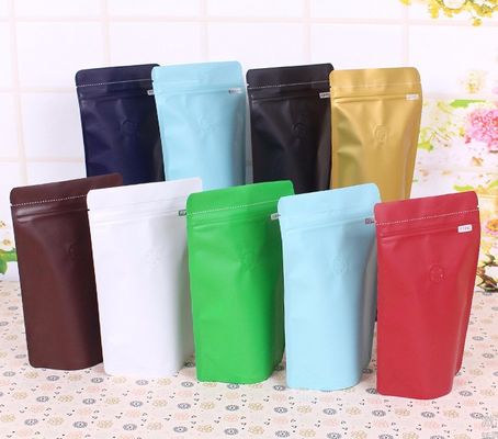 Aluminiumfolie125g Tribune op Koffie Bean Pouch Bags With Valve