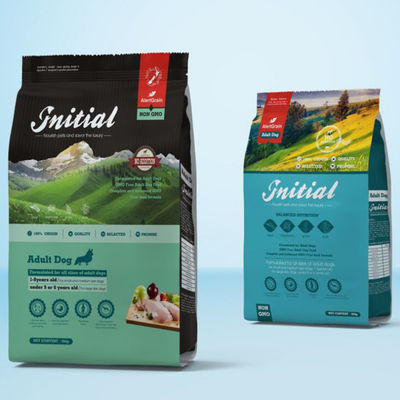 Verpakkende de Zakken Vlakke Bodem van het Eco behandelt de Vriendschappelijke VMPET Resealable Voedsel voor huisdieren voor Hond