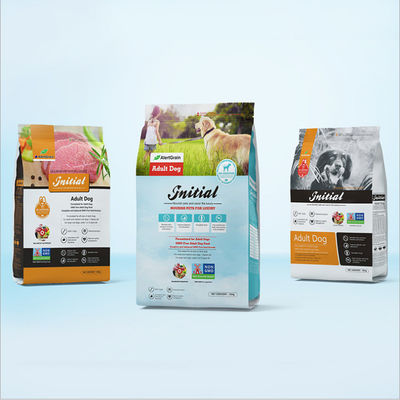 Verpakkende de Zakken Vlakke Bodem van het Eco behandelt de Vriendschappelijke VMPET Resealable Voedsel voor huisdieren voor Hond