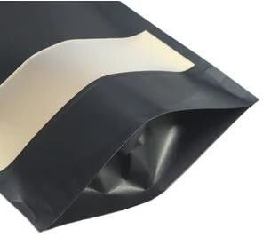 De multitribune van Groottedoypack op Kraftpapier-Hitte Verzegelbare Document Zakzwarte met Venster