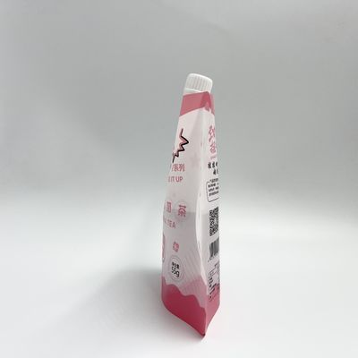 CMYK 4 Laagpe Douane Juice Pouches Plastic Liquid Pouches met Pijp