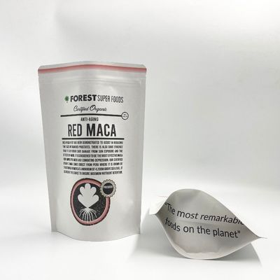 Resealable Witte Kraftpapier-Gelamineerde Aluminium doet Biologisch afbreekbaar in zakken