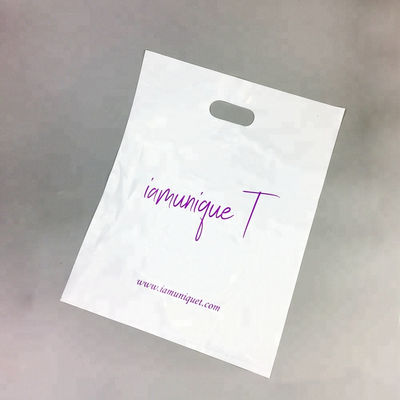 Plastic de Zak van de de Matrijzenbesnoeiing van de Handvat verpakkende Zak het Winkelen Zak met eigen embleem