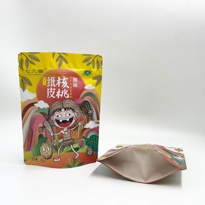 De Aluminiumfolietribune van het notenvoedsel op Ritssluiting de Zak Multigrootte van de Verpakkingszak