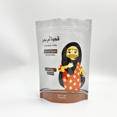 De zelfdichtende Zak van Ritssluitingsmatte clear plastic food packaging voor Koffiethee