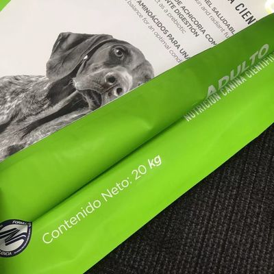 De grote van de de Druk20kg Hondevoer van de Gewichtsgravure Verpakkende Zakken met de ritssluiting van de Diaknoop