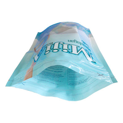 Aangepaste Gedrukte Mylar-Ritssluitingstribune op Zak 2KG voor Overzeese Zoute Verpakking