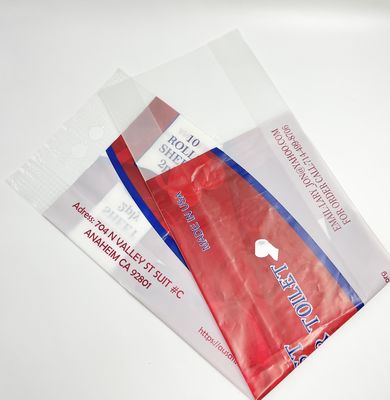 Douanedruk met de Verpakkende Zakken van Rolles van het Handvattoilet